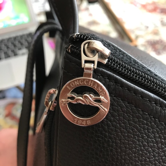 Longchamp Black Leather Backpack main image 9